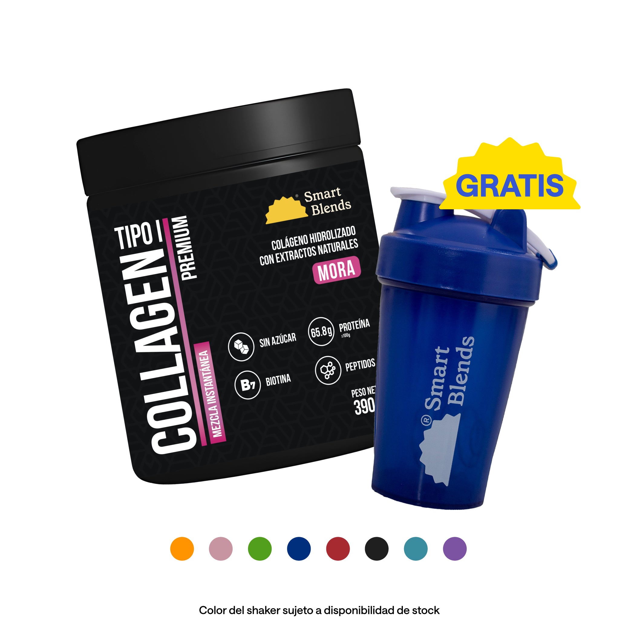 Colageno Hidrolizado Tipo 1 Premium Mora 390g