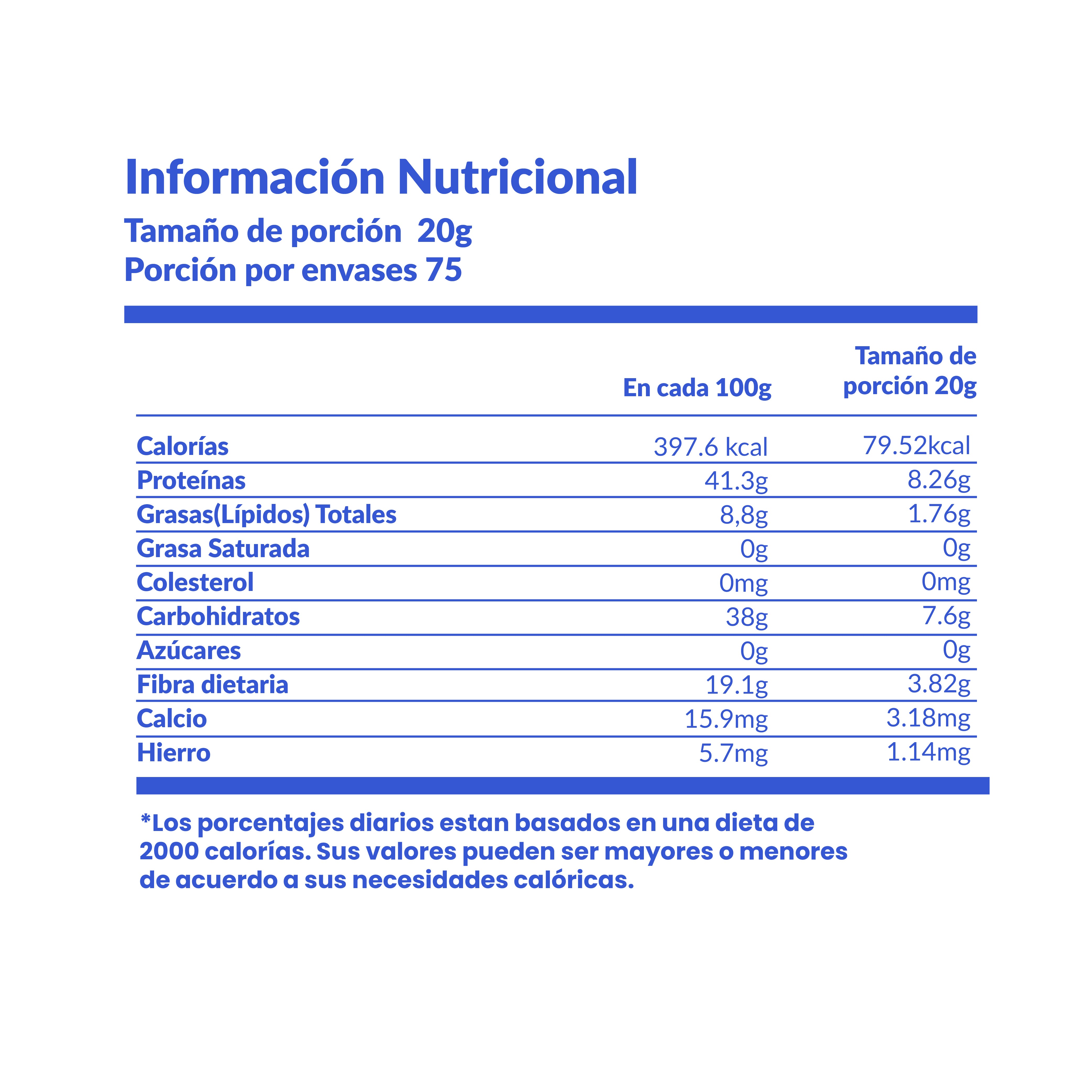 Proteína de tarwi con cacao 1.5kg
