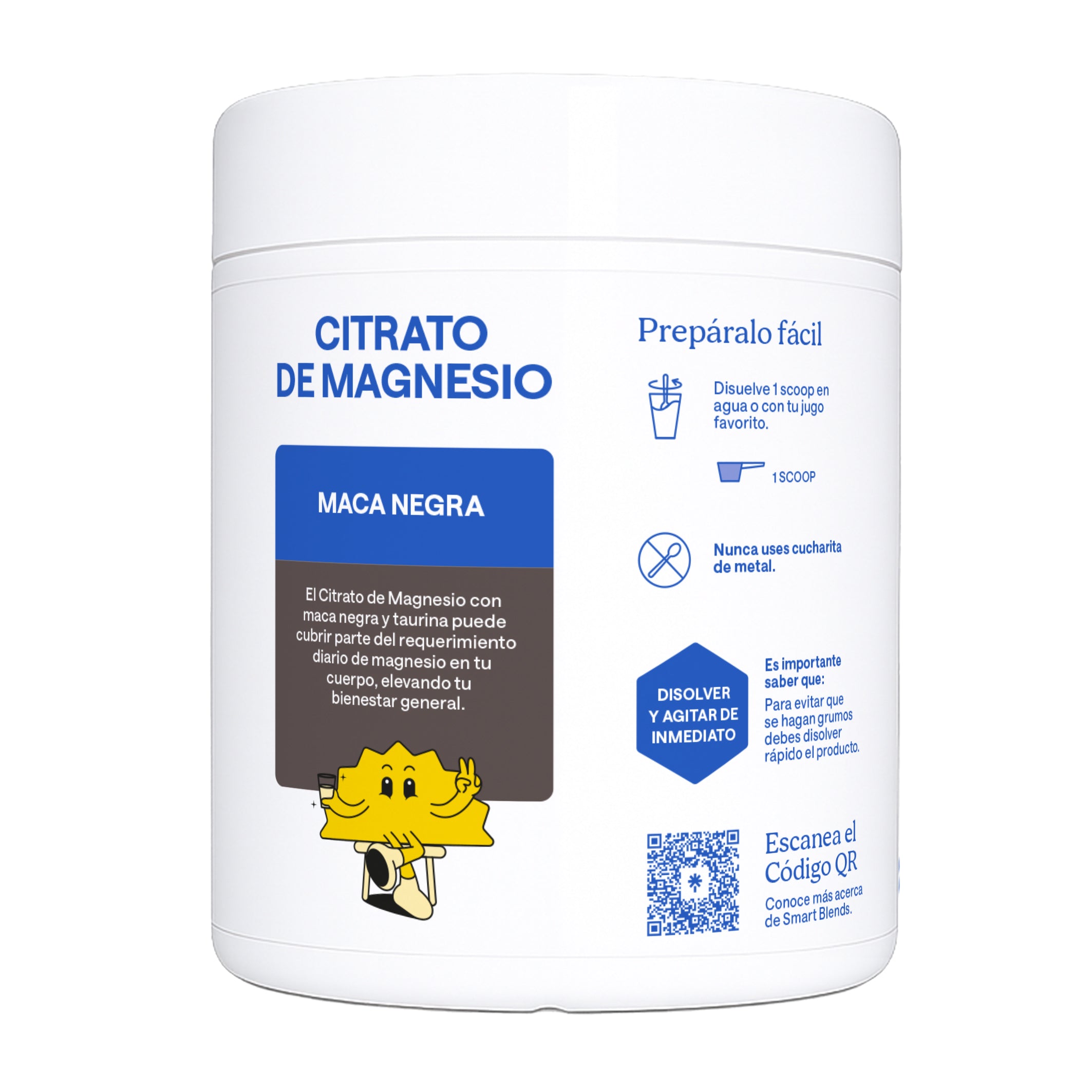 Citrato De Magnesio En Polvo Con Maca Negra 400g