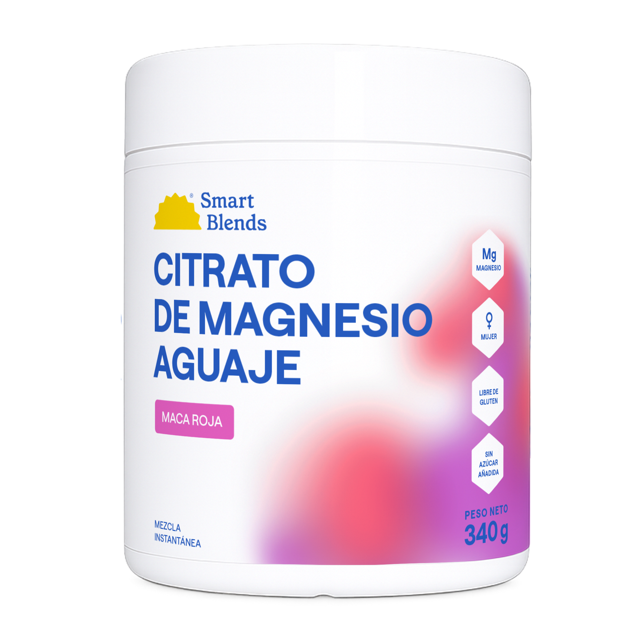 Citrato De Magnesio En Polvo Con Maca Roja Y Aguaje 340g