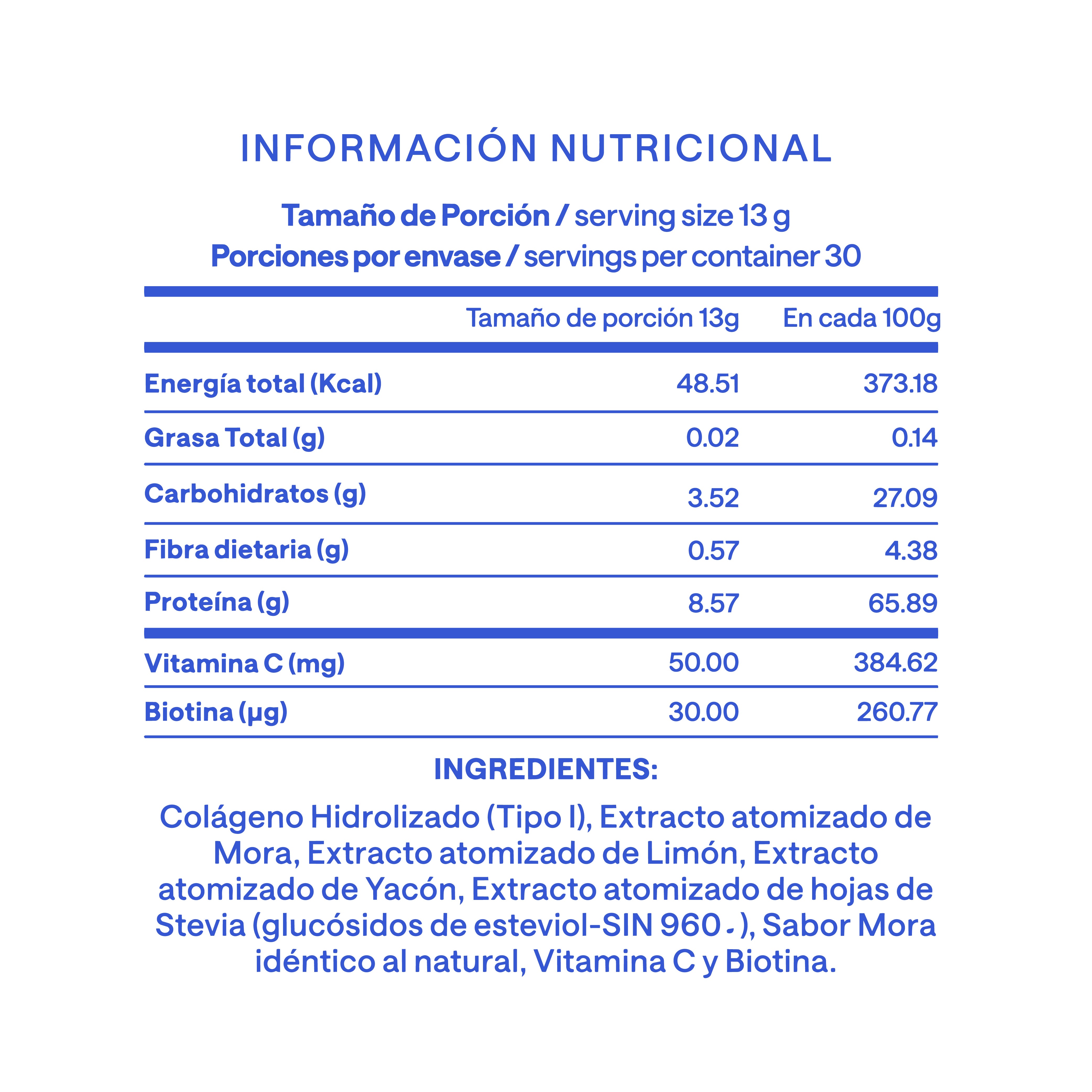 Colageno Hidrolizado Tipo 1 Premium Limon 390g