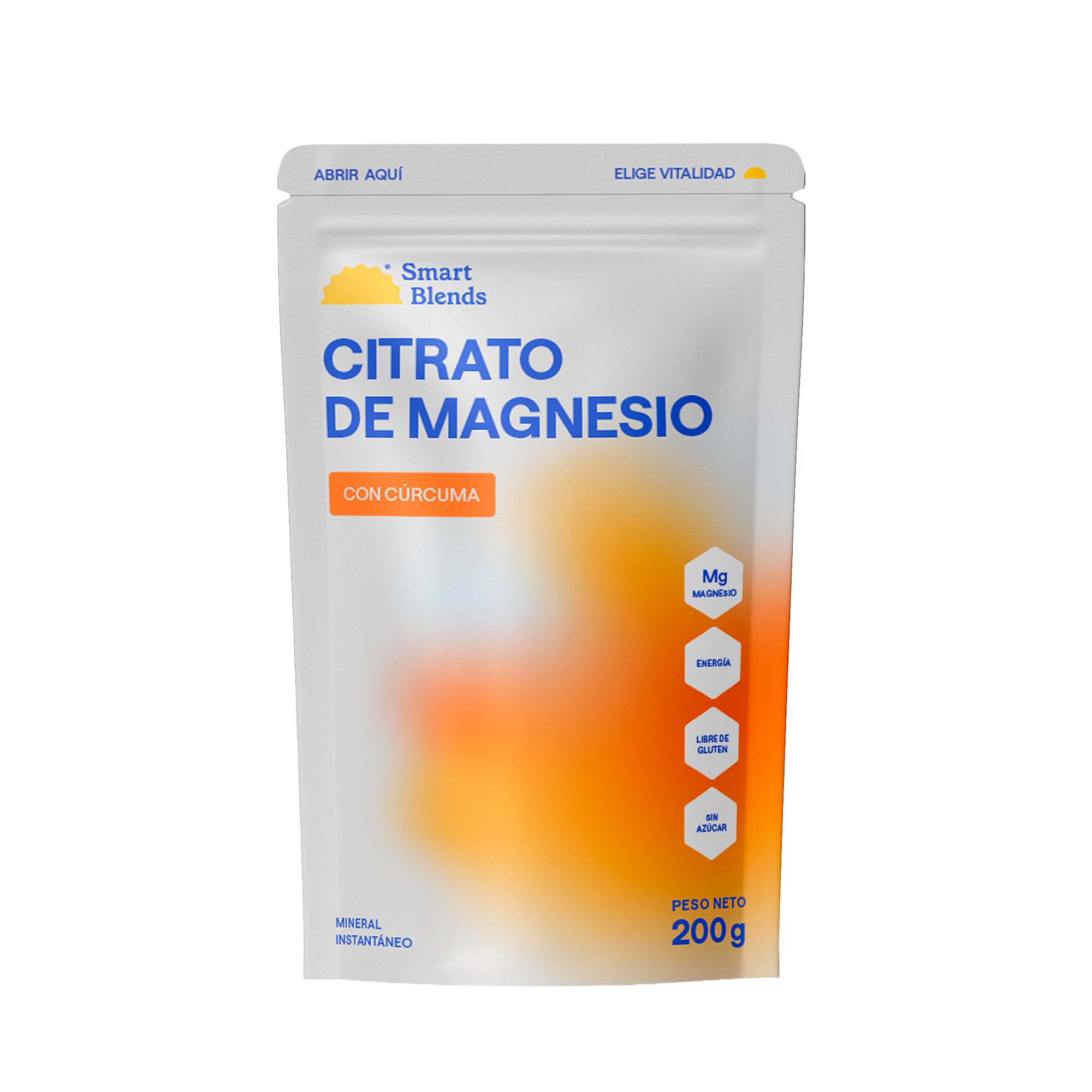 Citrato De Magnesio En Polvo Con Cúrcuma 200g