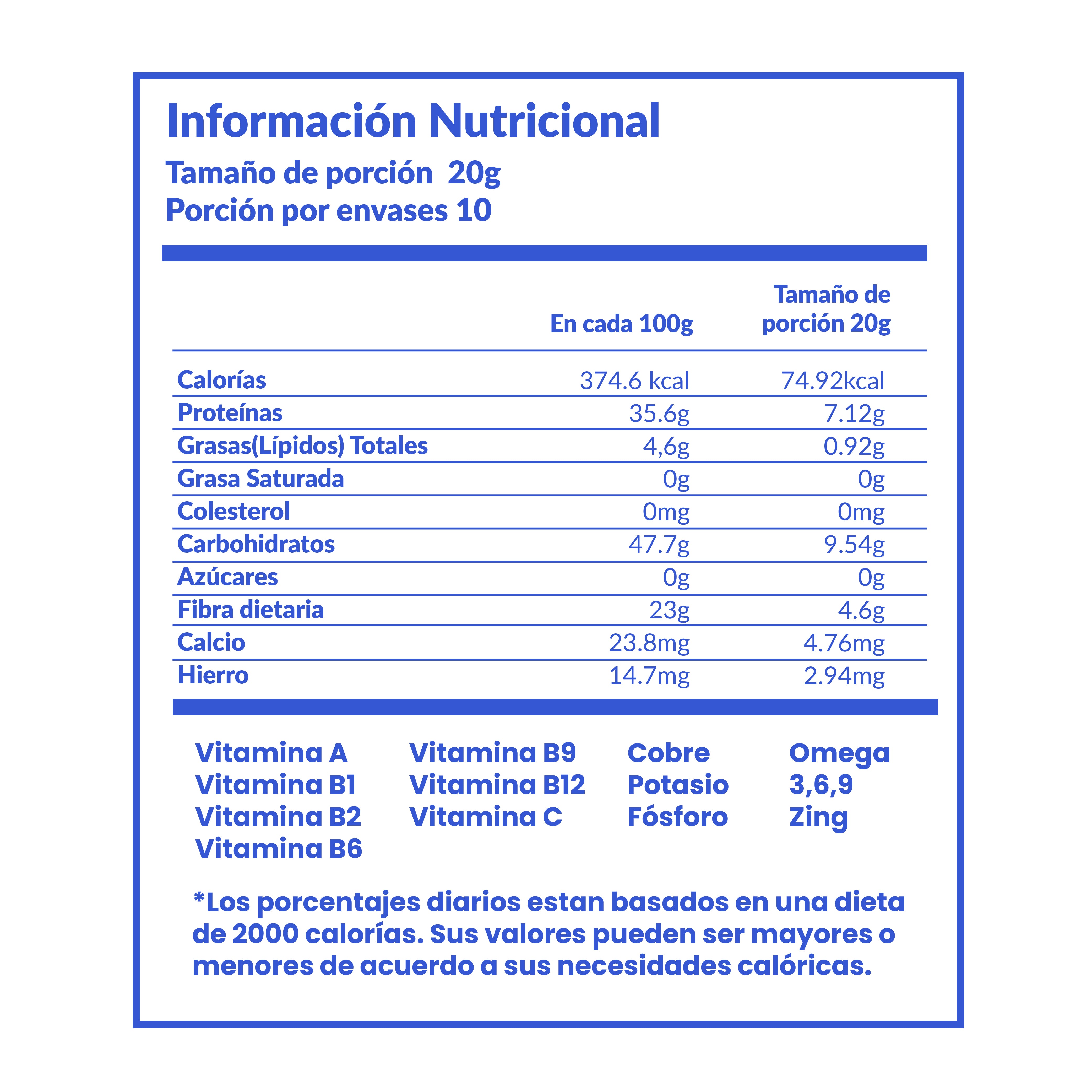 Mix de super alimentos 200gr - Suplemento Energia