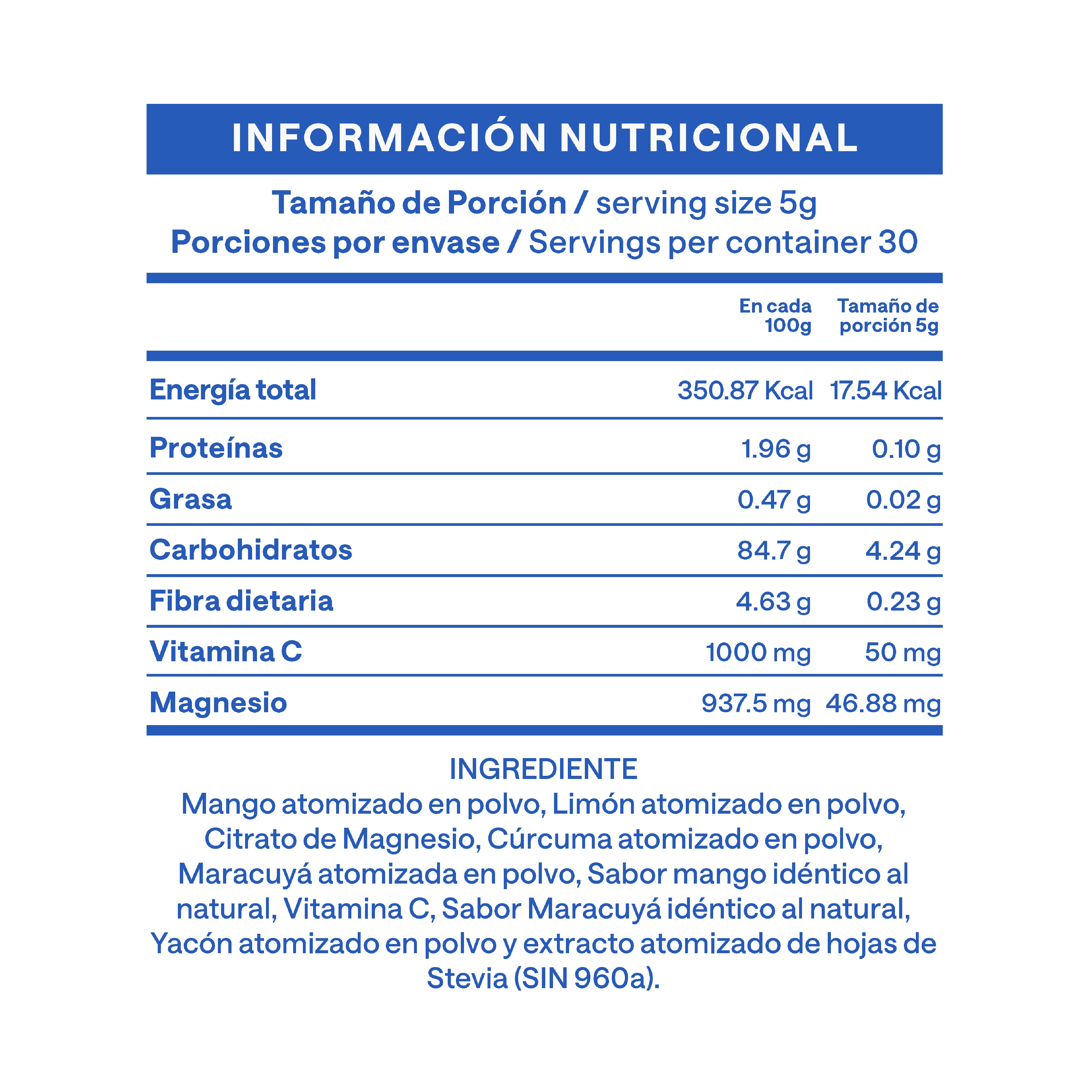 Citrato de magnesio Kids Mango 150g