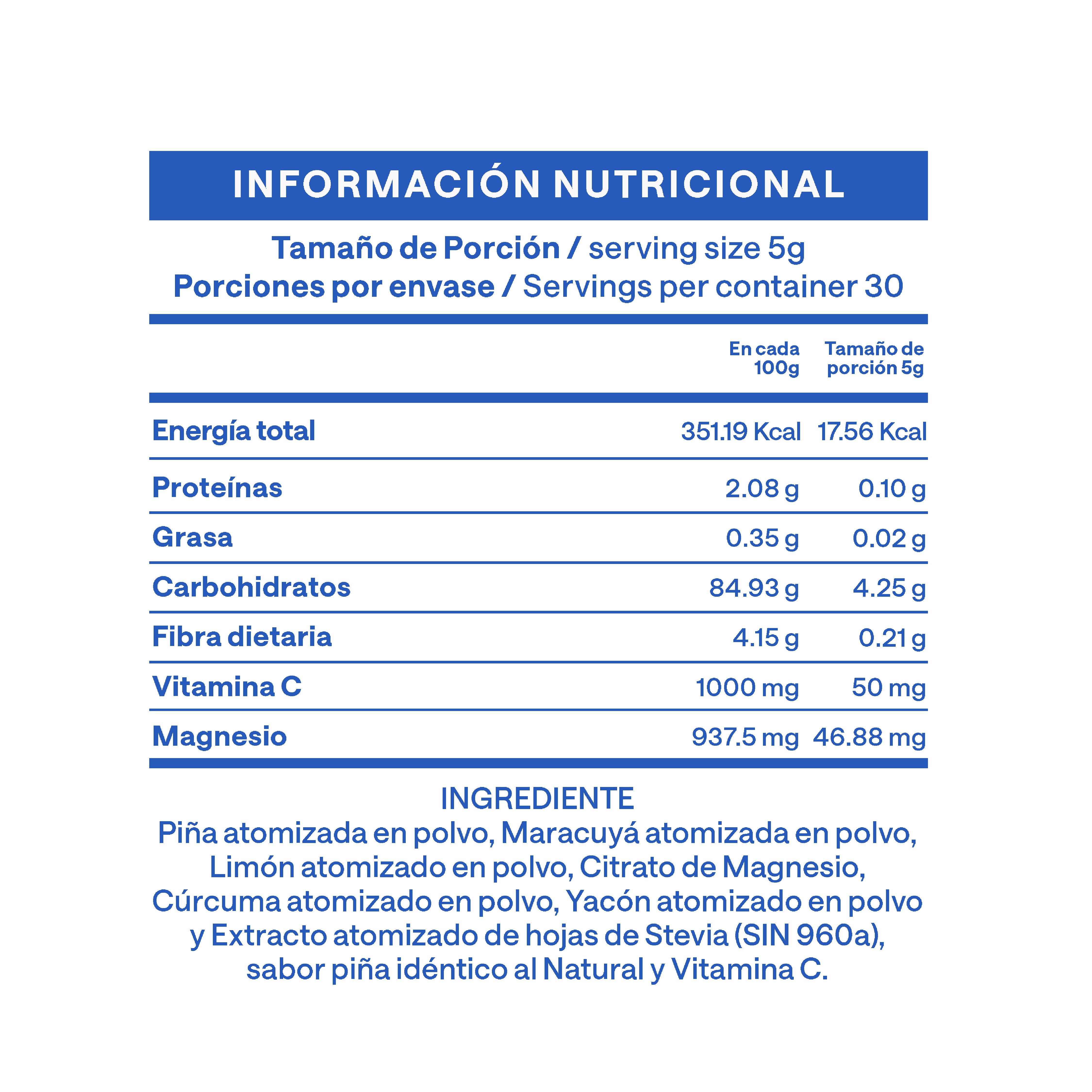 Citrato de magnesio Kids Piña 150g