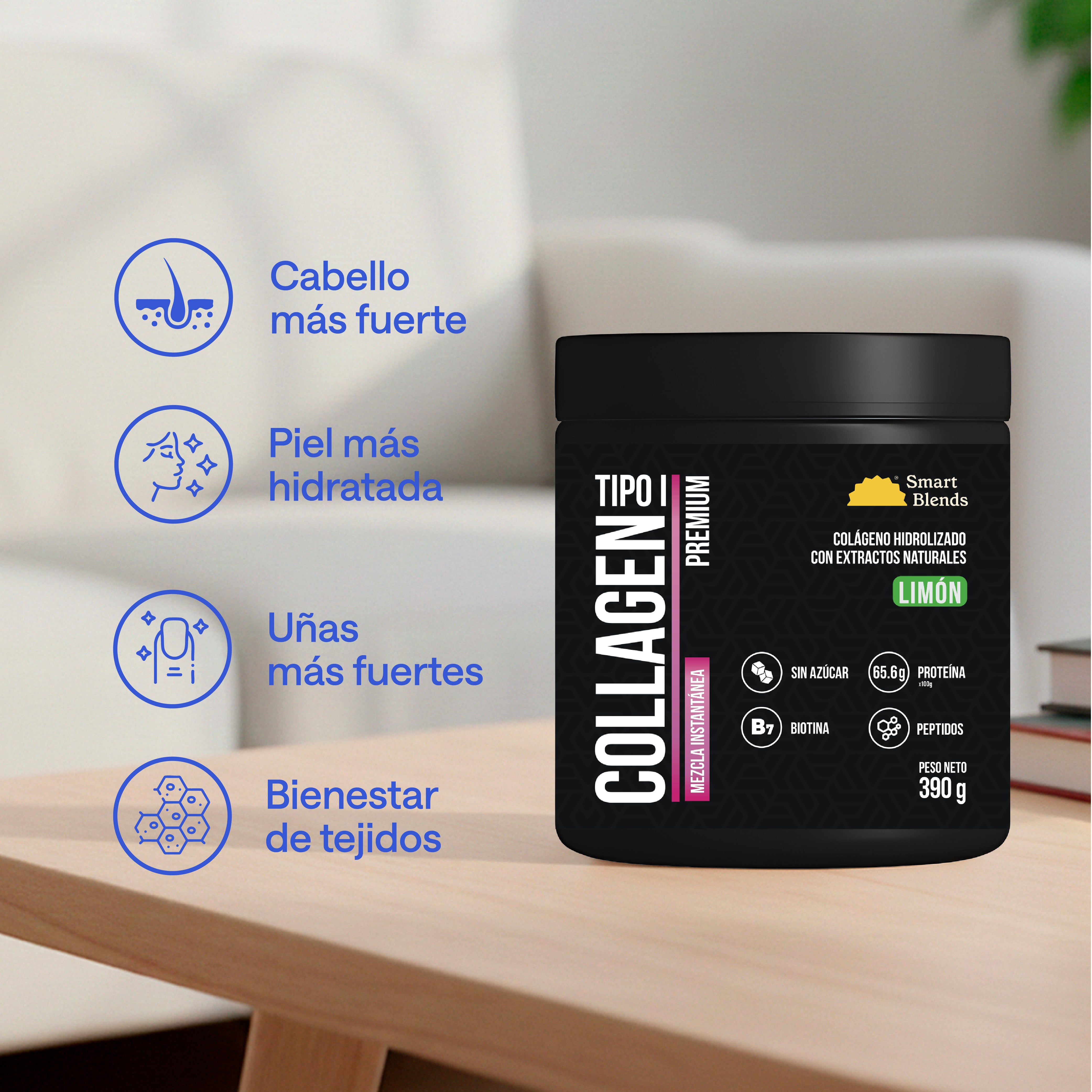 Colageno Hidrolizado Tipo 1 Premium Limon 390g