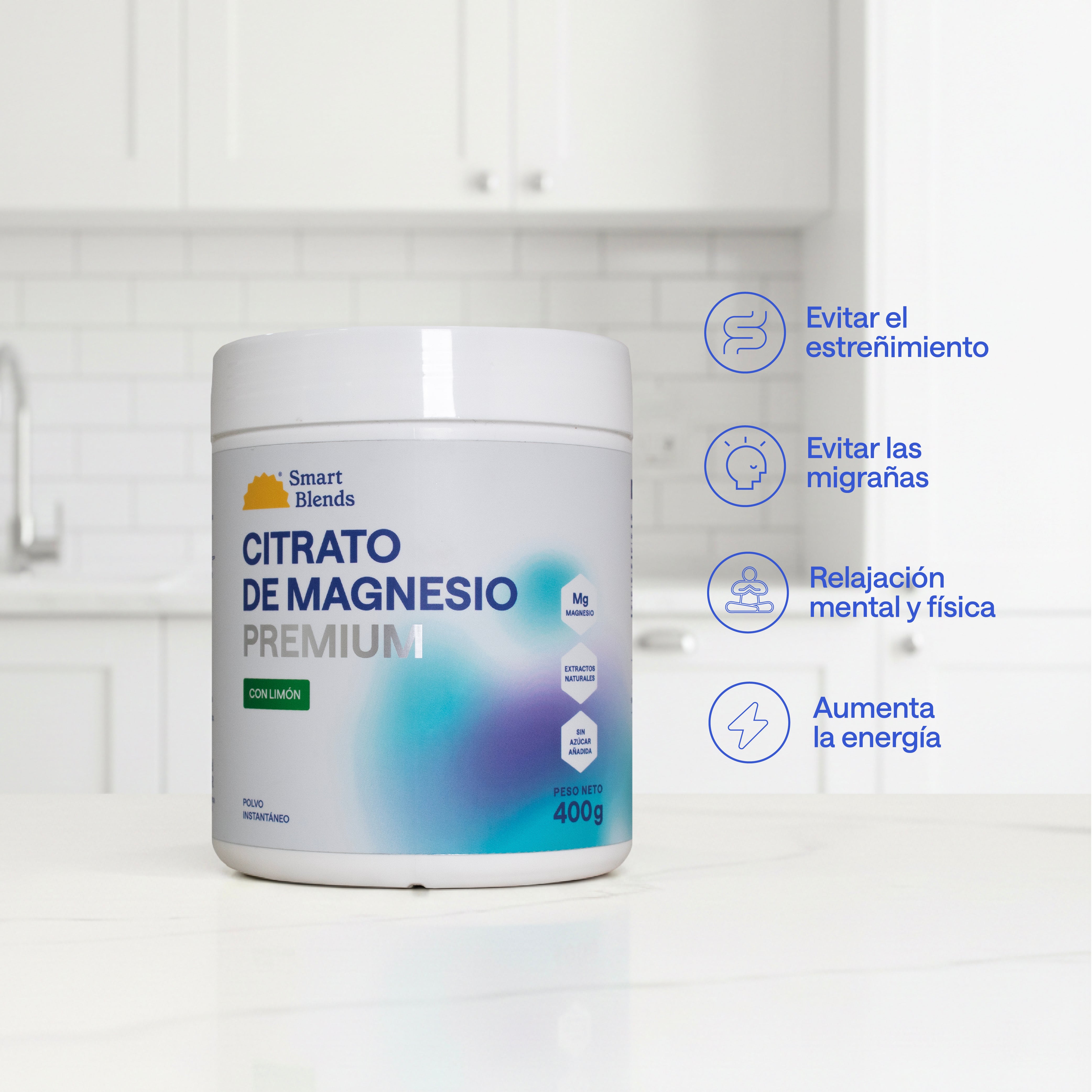 Citrato De Magnesio Con Limon Premium 400g