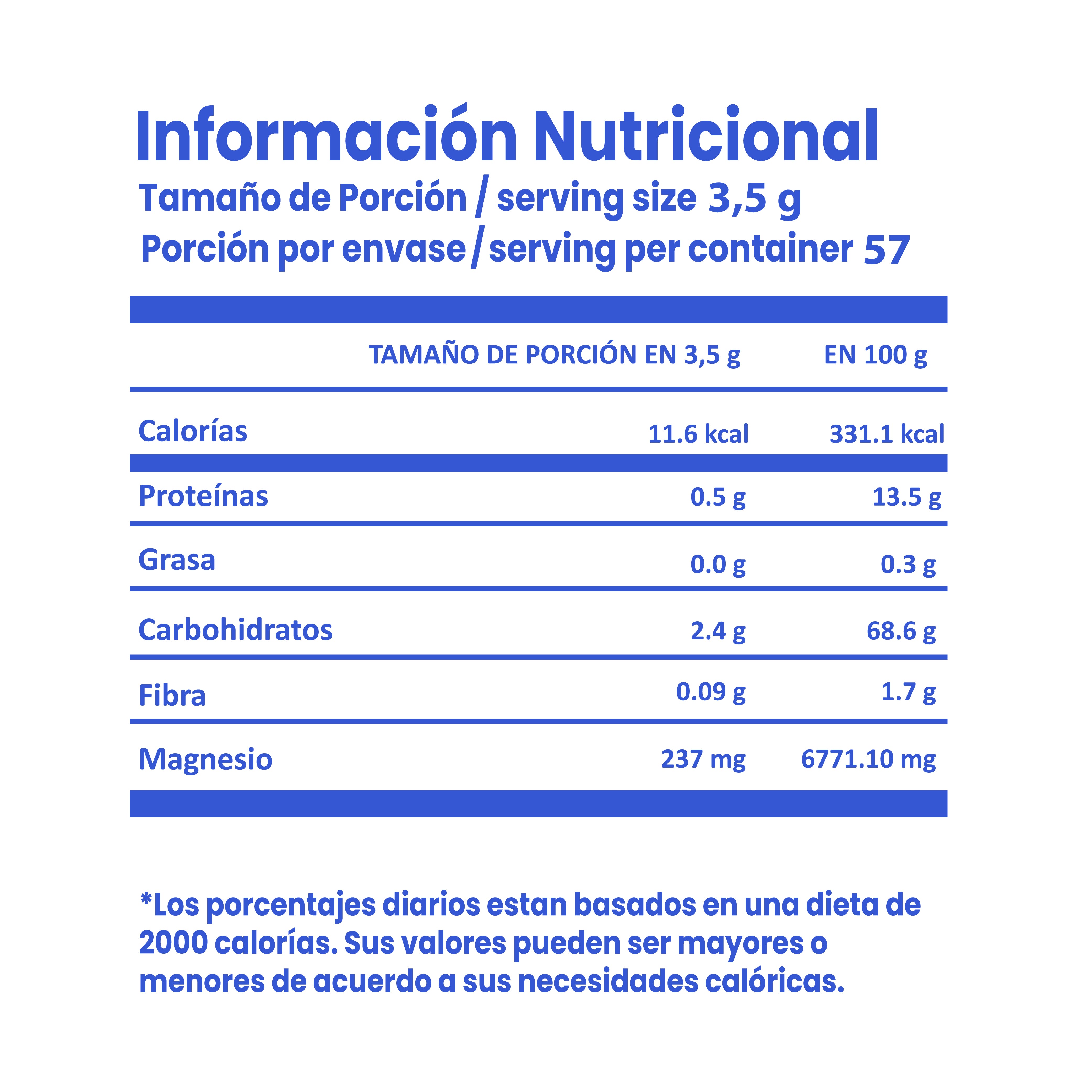 Citrato De Magnesio En Polvo Con Maca Negra 200g