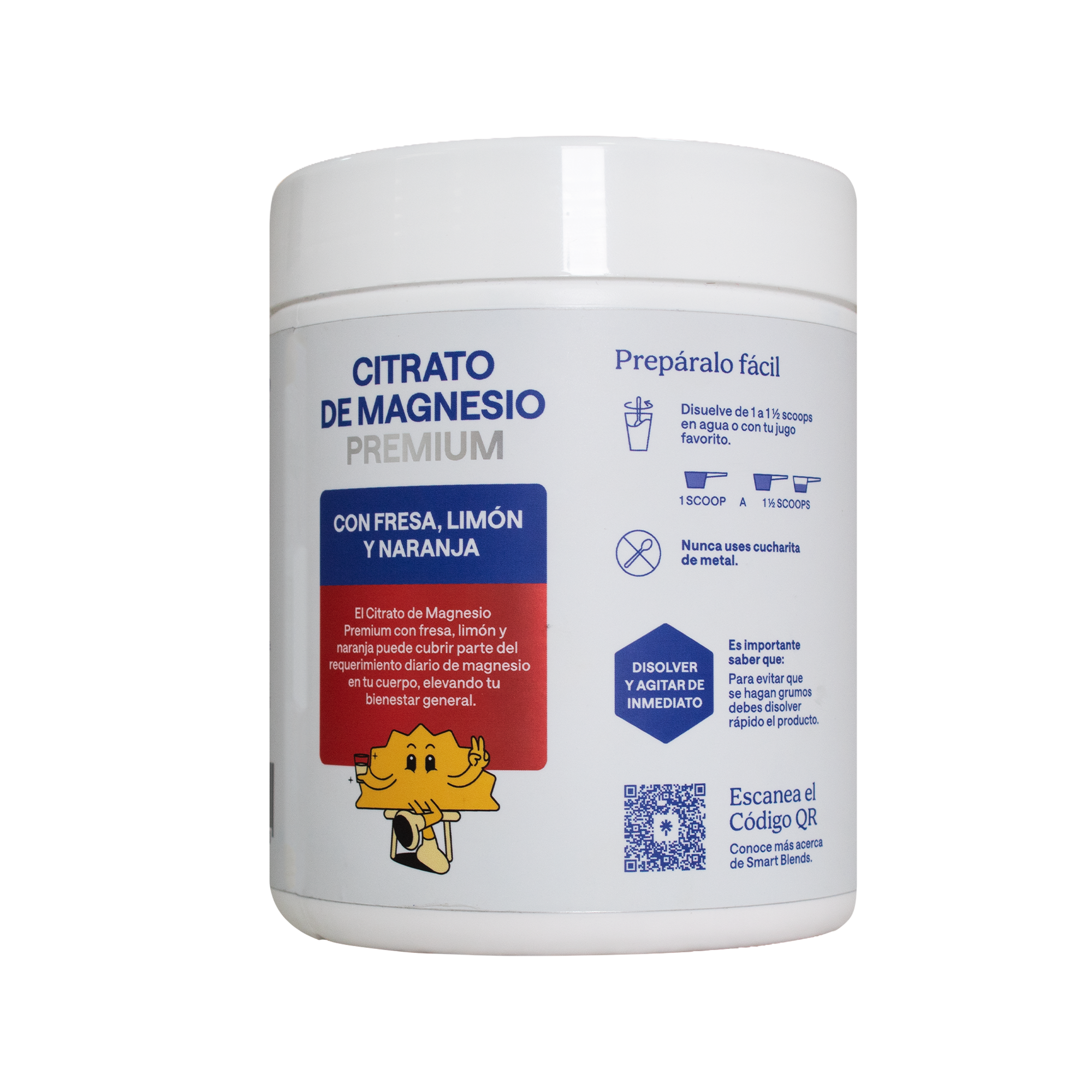 Citrato Magnesio Fresa, Limón Y Naranja 400g