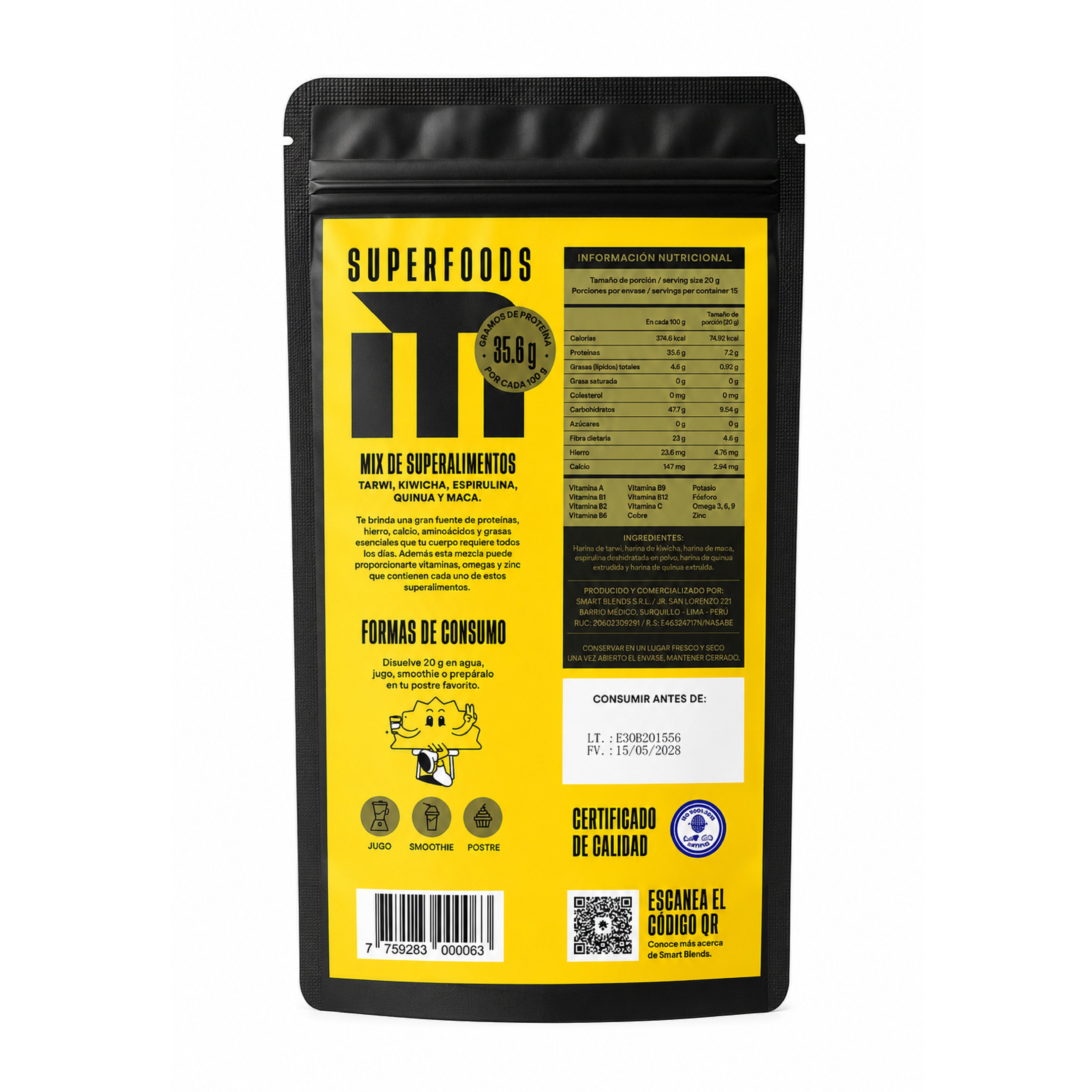Mix de super alimentos 200gr - Suplemento Energia