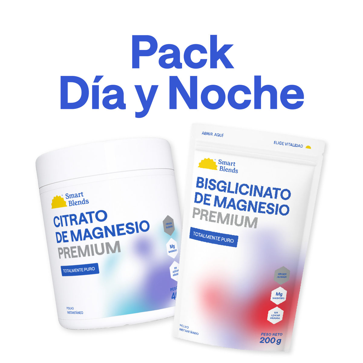 Bisglicinato De Magnesio + Citrato De Magnesio - Pack Magnesio Dia y Noche