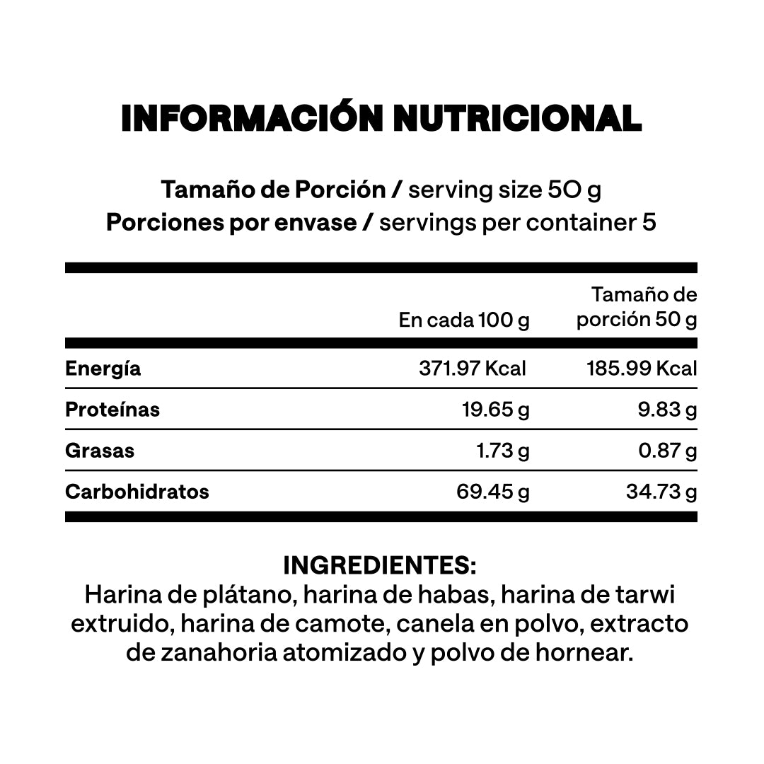 Waffles mix proteico platano 250g