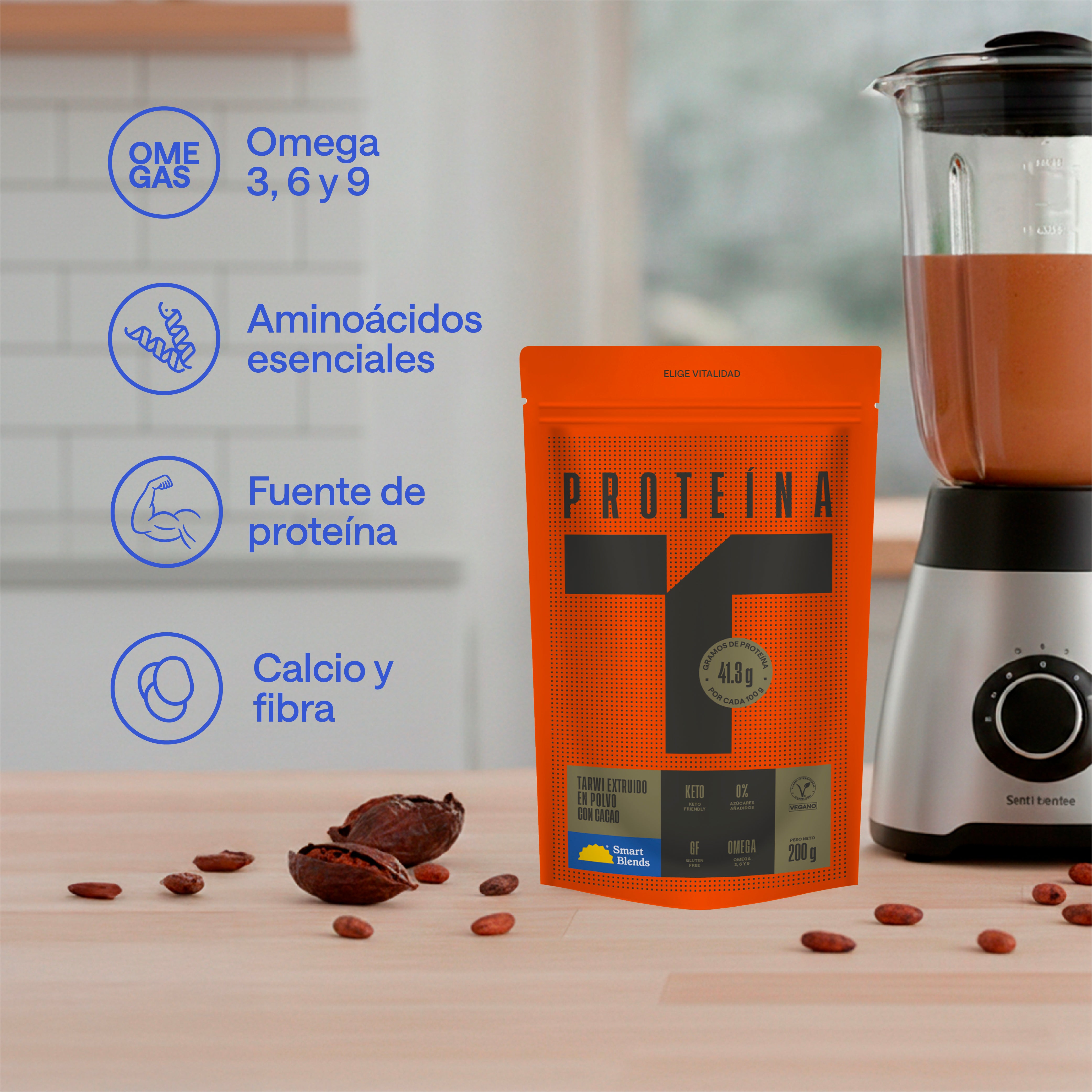 Proteína de tarwi con cacao 200g