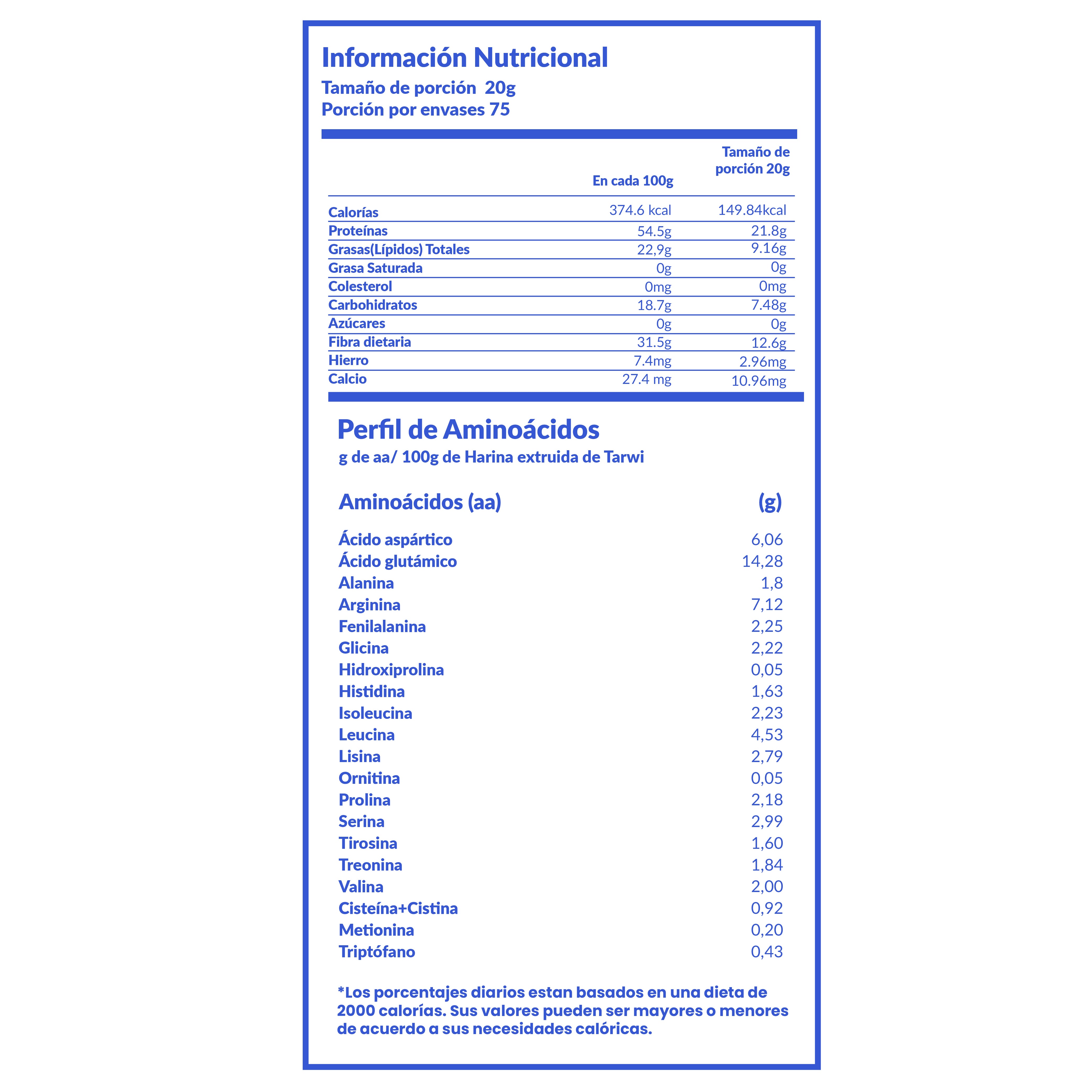 Proteína de tarwi 1.5kg