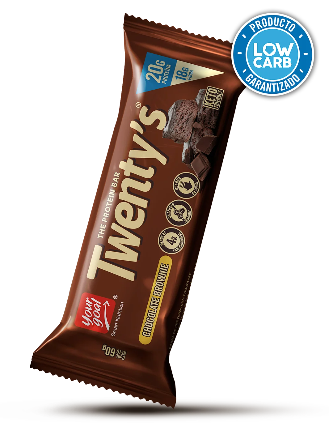 Twenty's Barra De Proteina Sabor Chocolate Brownie 60g
