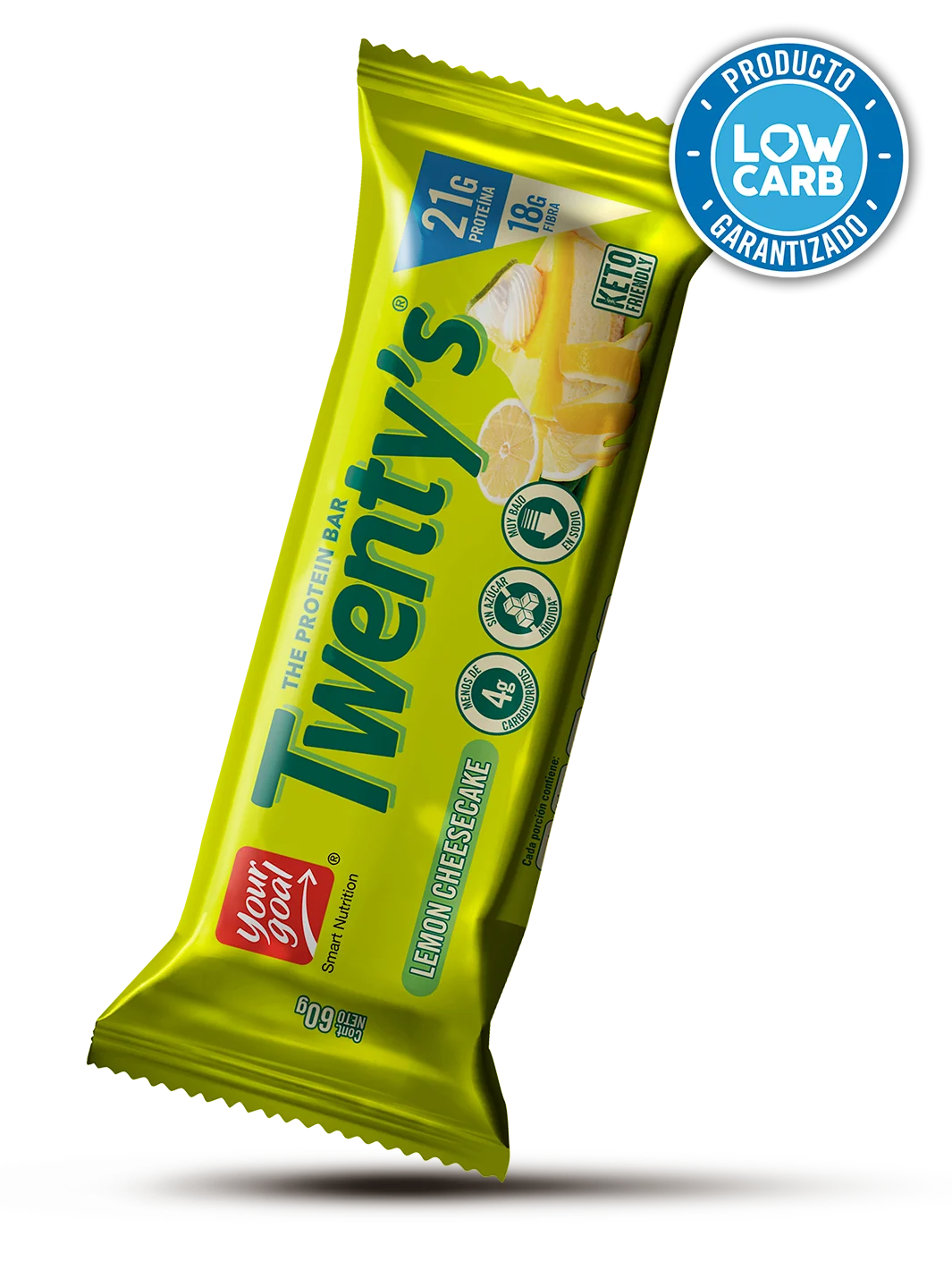 Twenty's Barra De Proteina Sabor Cheesecake De Limon 60g