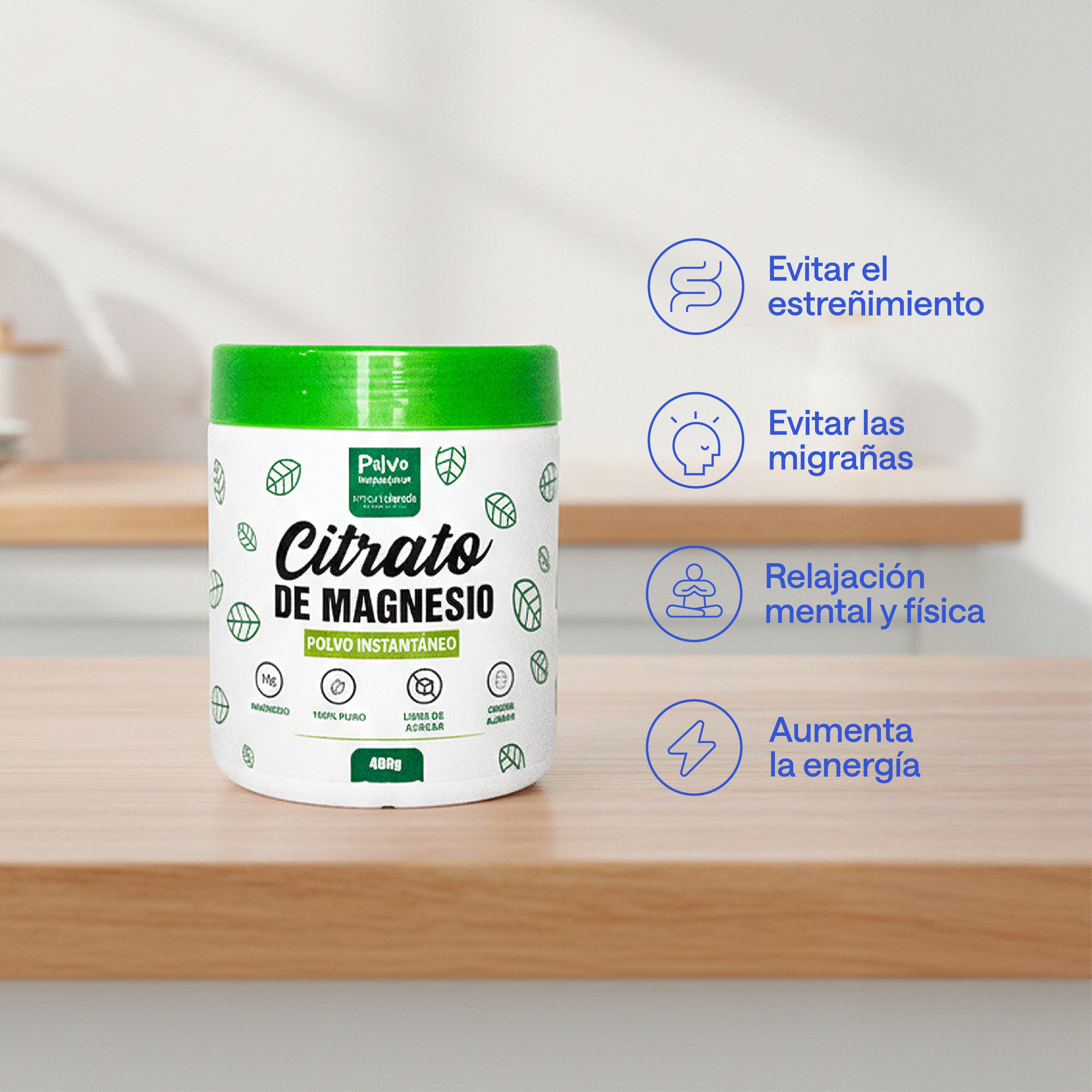 Citrato De Magnesio En Polvo 400g